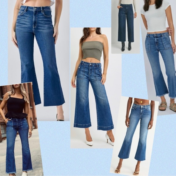 Low rise Flared Capri Carpenter Jeans new women’s size 9 - Picture 9 of 9